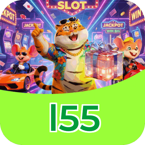 Interface do aplicativo l55 mostrando jogos disponíveis no iOS e Android